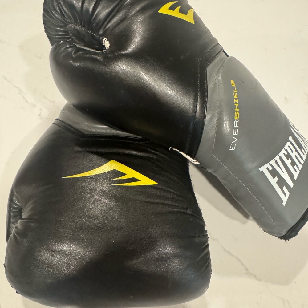 Everlast 12 oz Black and Gray Level 1 Boxing Gloves